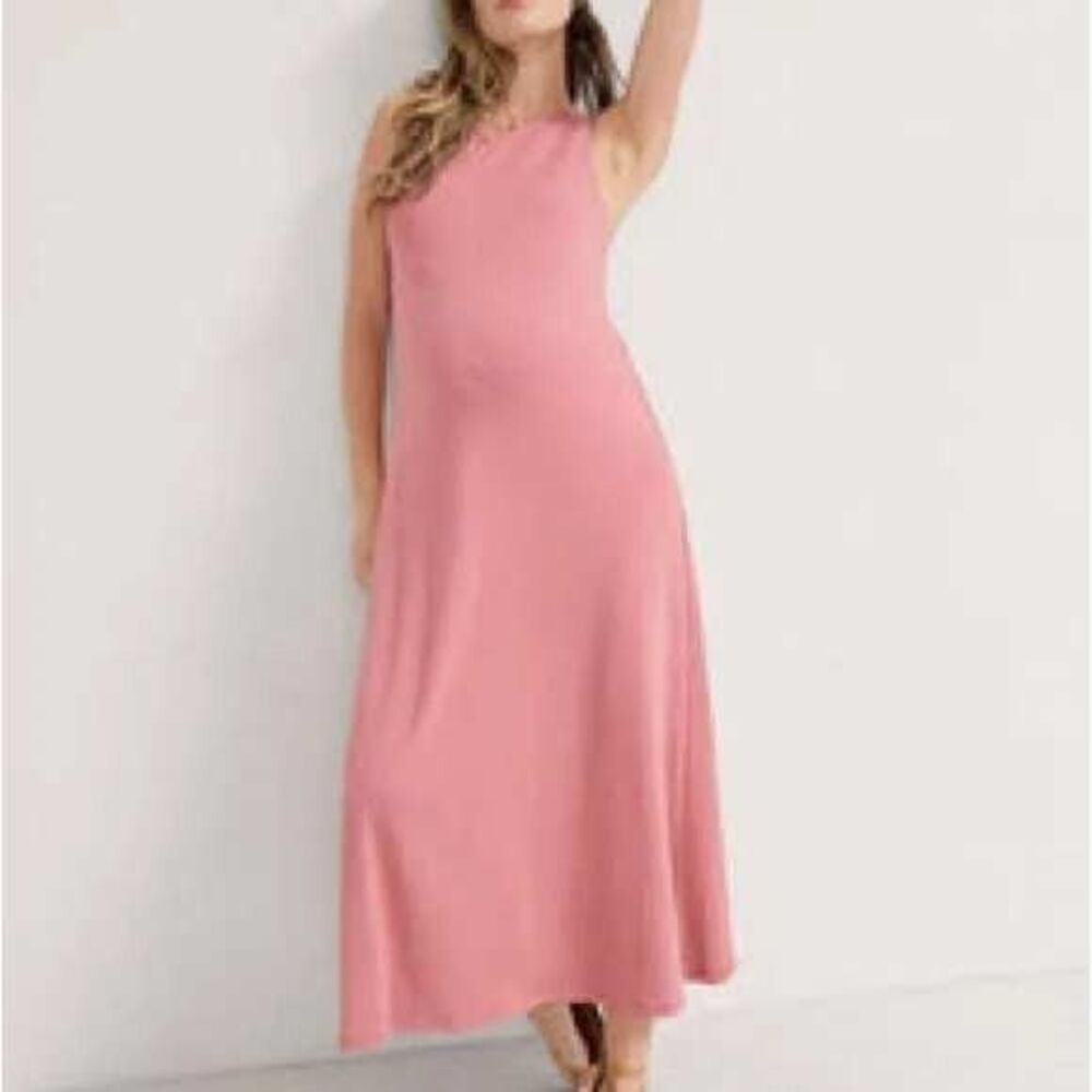 HATCH The Jamie Dress Women Size 2 (M/L) Rose Pink Maternity Sleeveless Maxi
